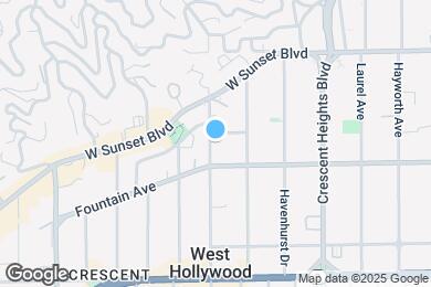 Map image of the property - 1330 N Sweetzer Ave