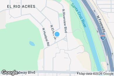 Map image of the property - 1416 N El Rio Dr