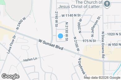 Map image of the property - 2164 W 970 N