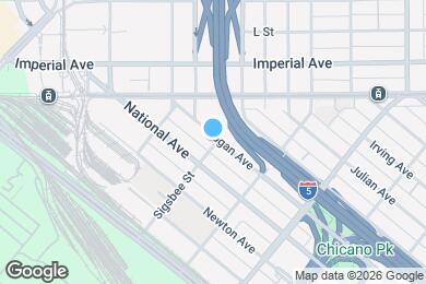 Map image of the property - 1695 Logan Ave