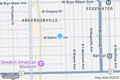 Map image of the property - 1419 W Balmoral Ave