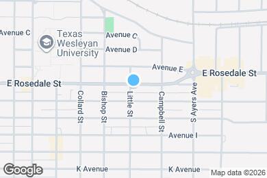 Map image of the property - 3500 E Rosedale St
