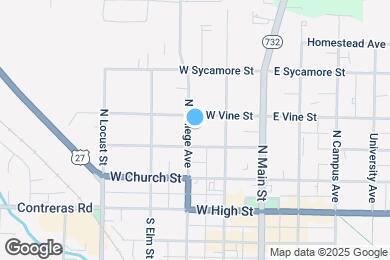 Map image of the property - 215 N College Ave