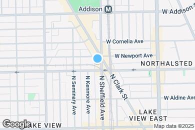 Map image of the property - 3406 N Sheffield Ave