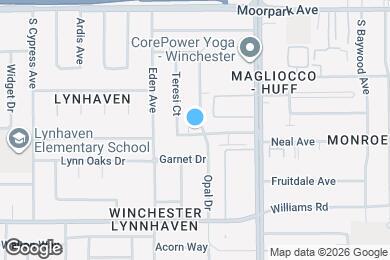 Map image of the property - 849 Opal Dr