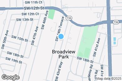 Map image of the property - 1537 SW 44th Ave