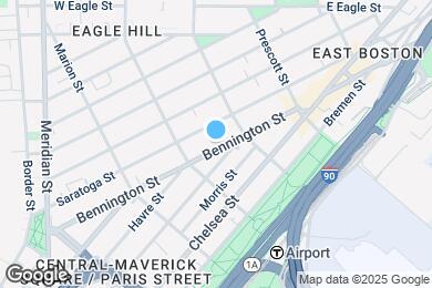 Map image of the property - 180 Bennington St