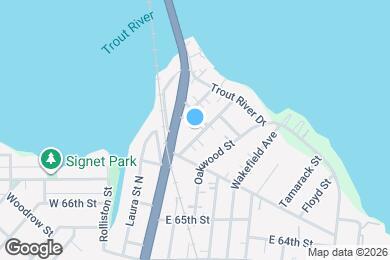 Map image of the property - 8052 Hawthorne St