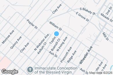 Map image of the property - 1102 Taylor Ave