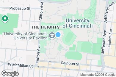 Map image of the property - 2600 Clifton Ave
