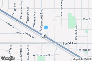 Map image of the property - 646 N Kaspar Ave