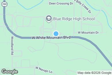 Map image of the property - 956 W White Mountain Blvd