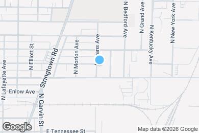 Map image of the property - 1817 N Evans Ave