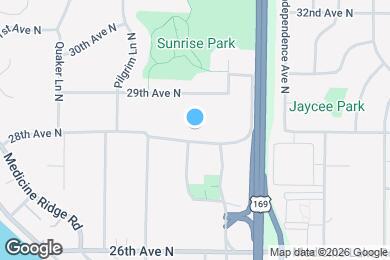 Map image of the property - 9720 28th Ave N