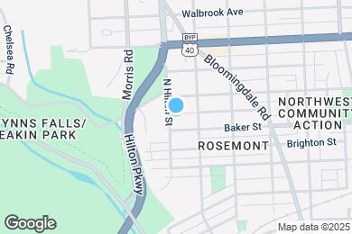 Map image of the property - 1615 N Hilton St