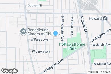 Map image of the property - 1966 W Fargo Ave