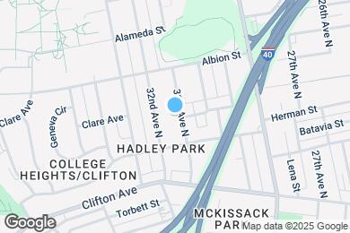 Map image of the property - 917 31st Ave N