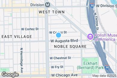 Map image of the property - 1518 W Augusta Blvd
