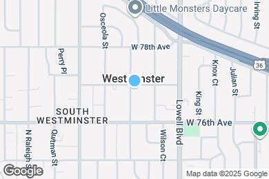Map image of the property - 3790 W 77th Ave