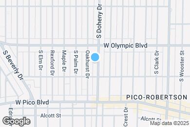 Map image of the property - 435 S Doheny Dr