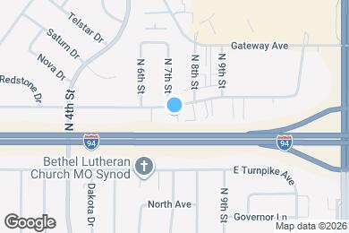 Map image of the property - 701 E Interstate Ave