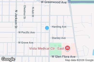 Map image of the property - 500 W Pacific Ave