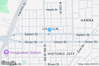 Map image of the property - 900 N 10th St