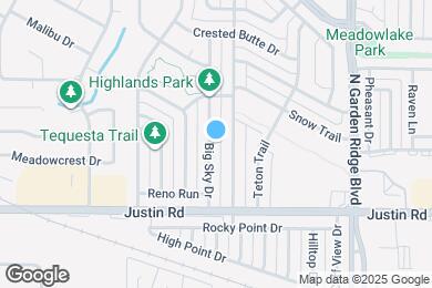 Map image of the property - 1921 Big Sky Dr