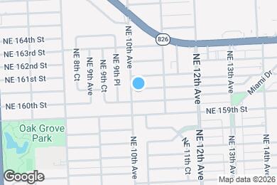 Map image of the property - 1020 NE 160th Terrace