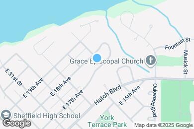 Map image of the property - 3313 E 17th Ave