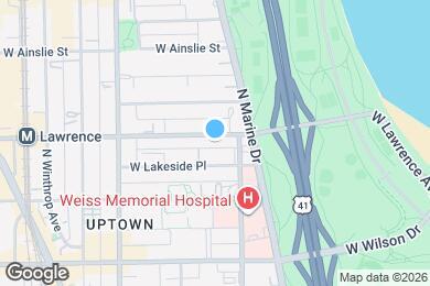Map image of the property - 823 W Lawrence Ave