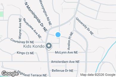 Map image of the property - 1304 N Morningside Dr NE
