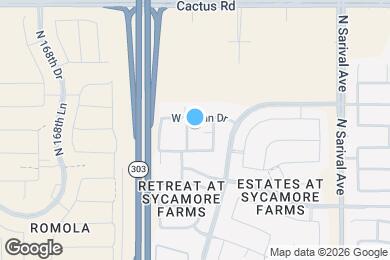 Map image of the property - 11689 N 166th Dr