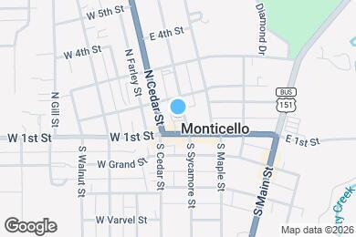 Map image of the property - 123 N Sycamore St