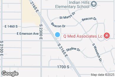 Map image of the property - 1509 Foothill Dr