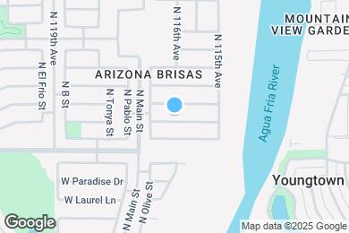 Map image of the property - 11602 W Charter Oak Rd