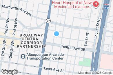 Map image of the property - 400 Copper Ave NE