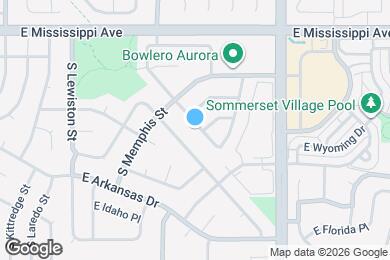 Map image of the property - 16562 E Louisiana Dr