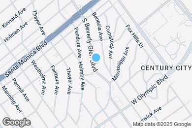 Map image of the property - 1958 S Beverly Glen Blvd