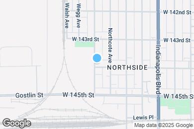 Map image of the property - 1122 W 144th St