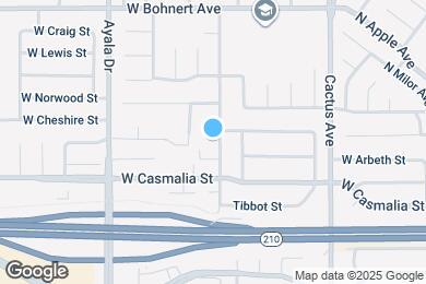 Map image of the property - 2170 N Spruce Ave