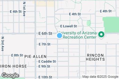 Map image of the property - 422 N Park Ave