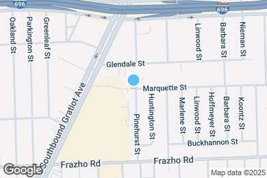 Map image of the property - 17839 Marquette St