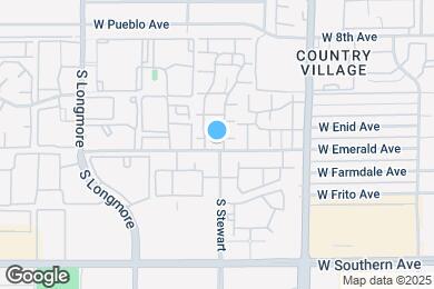 Map image of the property - 1342 W Emerald Ave