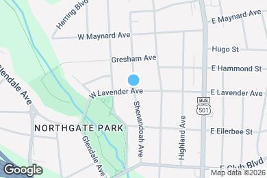 Map image of the property - 2603 Shenandoah Ave