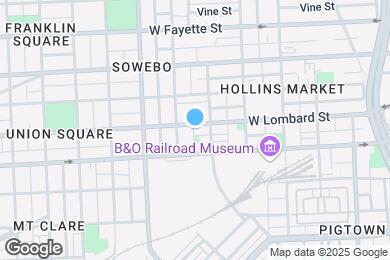 Map image of the property - 1117 W Lombard St