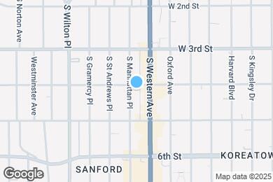 Map image of the property - 1 & 2 Bedroom Apartment in KoreaTown, Los Angeles with Balcony