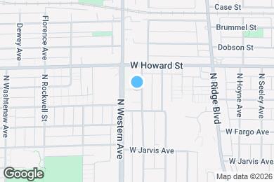 Map image of the property - 7528 N Claremont Ave
