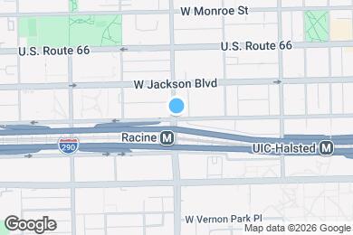 Map image of the property - 1198 W Van Buren St