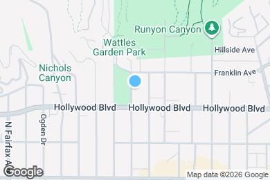 Map image of the property - 1728 N Sierra Bonita Ave